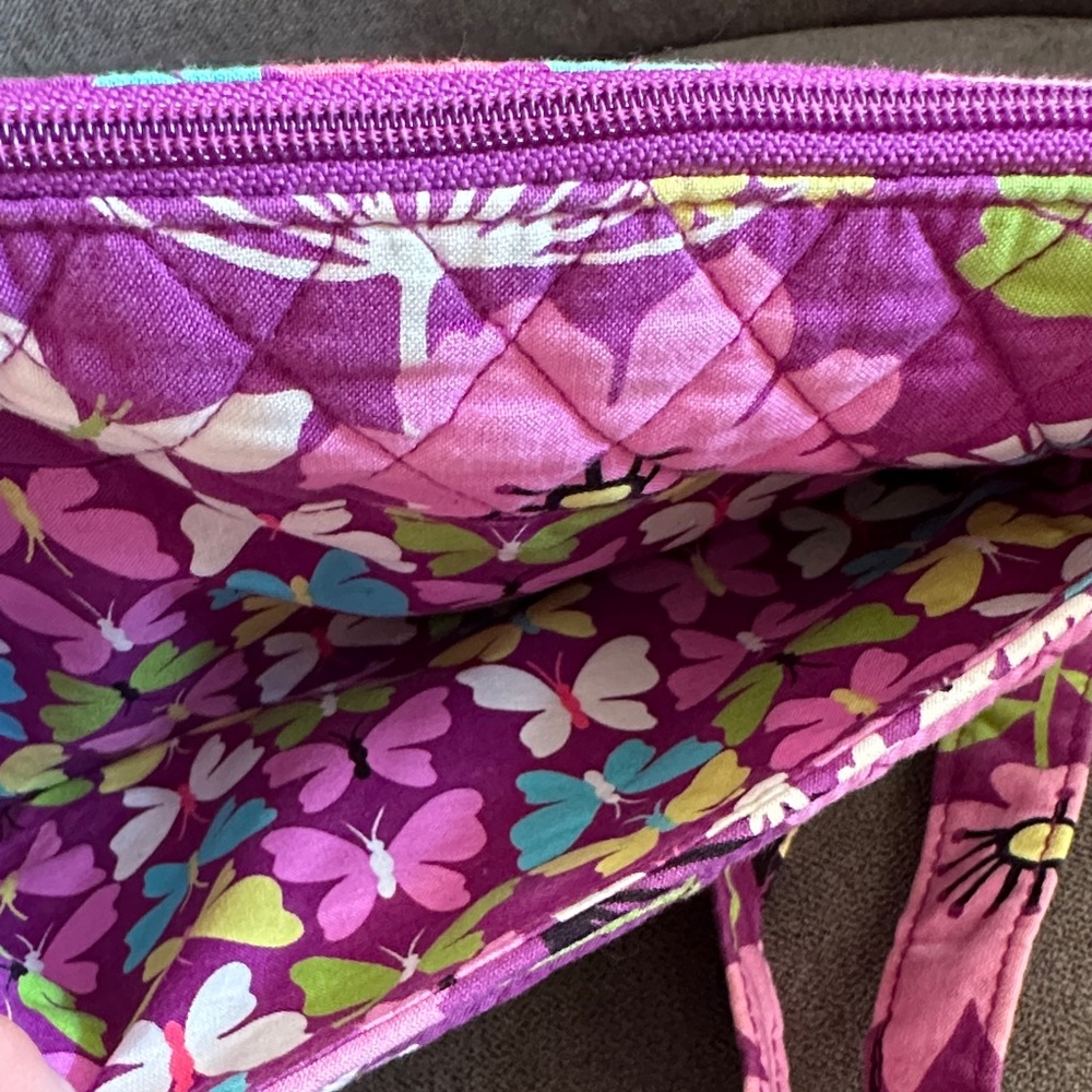 Vera Bradley Flutterby Pattern Crossbody Shoulder Bag - Picture 4 of 6